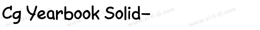 Cg Yearbook Solid字体转换 Cg Yearbook Solid字体转换